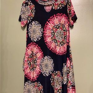 Navy blue dress with pockets!